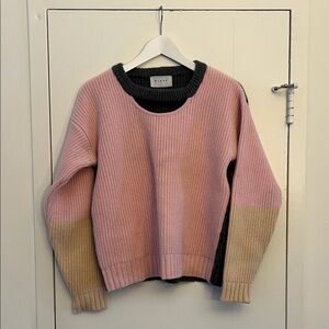 Stylish Colorblock Crew Neck Sweater